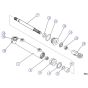 Steer Cylinder Assembly for Skyjack SJIII 3220 DC Scissor Lift