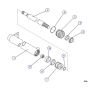 Powered Extension Platform Cylinder for Skyjack SJIII 4620 (66005 - 66429 700000 - 704418) DC Scissor Lift