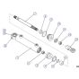 Steer Cylinder for Skyjack SJIII 4626 (700000 - 704418) DC Scissor Lift