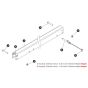 Extension Handrail Assembly for Skyjack SJIII 4740 DC Scissor Lift