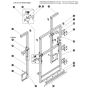 Full Gate Entrance (2.2m Stowed Height) Assembly for Skyjack SJIII 4740 DC Scissor Lift