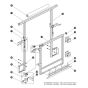 Half Gate Entrance Assembly (2.2m Stowed Height) ANSI/CSA, CE & KC for Skyjack SJIII 4740 DC Scissor Lift