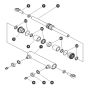 Steer Cylinder Assembly for Skyjack SJIII 4740 DC Scissor Lift