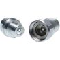 AISI 316 Rotary Coupling 90 Deg 300 Bar MWP 80 l/min max flow, Series: SR90, Thread Size (1): 08 (1/2"), Thread Type: Male