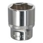 WallDrive Socket 27mm 1/2"Sq Drive Fully Polished Sealey Part No. SP1227