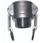 1.1/2" Type B Camlock X BSPT Male Stainless Steel