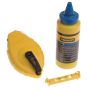 Chalk Line 30m Blue Chalk & Level by Stanley - 0-47-443