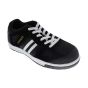 UK Size 10 Stanley Cody S1P Safety Trainers Black/White Stripe - Steel Toecap, Oil Resistant Sole