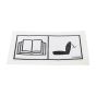 Decal Manual Location for Terex TA3H, TA3SH & TA3.5SH Dumpers - OEM No. T118540