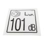 Decal Noise 101 for Terex TA3, TA3S, TA3H, TA3SH Dumpers - OEM No. T118557