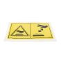 Decal - Burn Hazard for Terex TA3, TA3S, TA3H Dumpers - OEM No. T121979