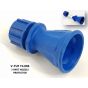 Nozzle Holder - 1/4f X 1/4f Plated (BLUE 3 Part) - T4.006 - V-TUF Pressure Washer Parts - T4.006