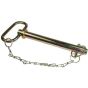 Tow Hitch Pin 3/4" (19mm) Diameter c/w Chains and Lynch Pin