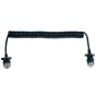 24S Heavy Duty 3.5m Spiral Connecting Lead 2 x Moulded Plugs