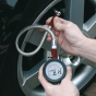 Tyre Pressure Gauge with Tyre Tread Depth Gauge - Flexible Hose 0-8bar(0-120psi) Sealey Part No. TSTPDG02