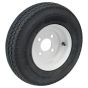 Trailer Wheel Assembly 500 x 10" 8 Ply Tyre with Rim - 4 Stud PCD