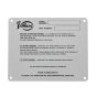 Identification Name Plate for Villiers C30 Engines (125mm x 100mm)