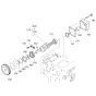 Fuel Camshaft Assembly for Kubota V2403-M-DI-E3B Engine