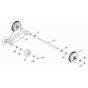 Wheel Assembly for Wacker BFS 1214