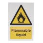 Flammable Liquid Sign Foamex (240mm x 360mm)