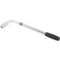 Extendable Wheel Wrench 355mm-530mm with 2 Reversible Sockets for Automotive Use