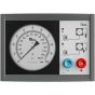 PCL Push Button Wall Meter 0-140 Psi & 0-10 Bar 7.6m Air Hose & SCO Connector - WM3H02