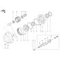 Rear Wheel Hub for Wacker TH730