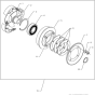 Clutch Complete Ass'y for Wacker WP1540 - 5000630067 (Rev.104) Plate Compactors