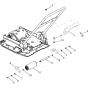 Wheel Kit Assy for Wacker WP1540A 5000630017 (Honda) Rev.108 Plate Compactor