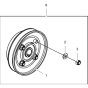 Clutch Cpl. Ass'y for Wacker WP1550A-5000630019 (Rev.108) Plate Compactor