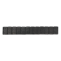 Wheel Weight 5g Adhesive Zinc Plated Steel Black Strip of 12 Pack of 50 Sealey Part No. WWSA5B