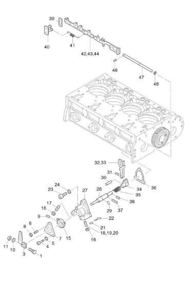 Speed Control Assembly for Hatz 2L40