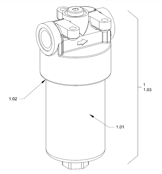 Hydraulic Oil Filter for Hamm