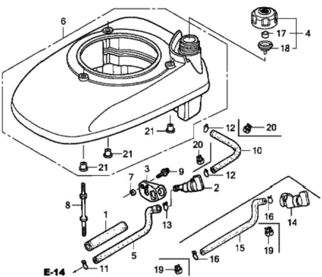 Fan Cover for Honda HRG536C