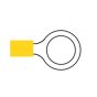 Yellow Pre-Insulated Ring Terminals - 13.00mm Pack of 100 - 2-001-39