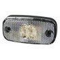 Clear LED Front Marker Lamp with Reflex Reflector and Superseal Plug - 24V - Each - 0-168-50