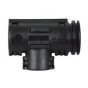 Black Nylon Unsealed T-Piece Connector - 10 x 7.5 x 7.5NW - Each - 0-327-40