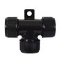 Black Polycarbonate Sealed T-Piece with Nylon Cap Nuts - 7.5 x 7.5 x 7.5NW - Each - 0-330-57