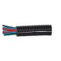 Black Nylon Heavy-Duty Convoluted Split Tubing - 13NW x 50m - 0-331-13
