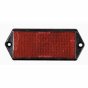 Red 102x44mm Two Hole Fixing Reflector (Pack of 10) - 0-505-05