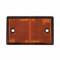 Amber 89x40mm Two Hole Fixing Reflector (Pack of 10) - 0-507-10