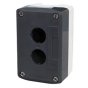 Push Button Housing - 2 Hole fitted with contact block mounting plate - Each - 0-657-12