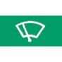 Green Windscreen Wiper Rocker Switch Lens - top half (Pack of 5) - 0-791-01