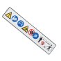 Warning pictogram FS for Stihl FS36, FS40, FS44 Brushcutters- 0000 967 7275