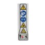 Warning pictogram BG/SH fits Stihl BG56, BG66 Lead Blowers - 0000 967 7286