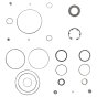 Travel Motor Seal Kit for Bomag BW 100 AD Roller - 05804550