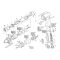 320-Watt Pneumatic Drill Assembly