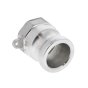 1" Type A Camlock X BSPP Female Stainless Steel