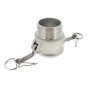 2" Type B Camlock X BSPT Male Stainless Steel