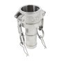 1" Type C Camlock X Hosetail Stainless Steel